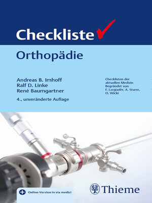 cover image of Checkliste Orthopädie